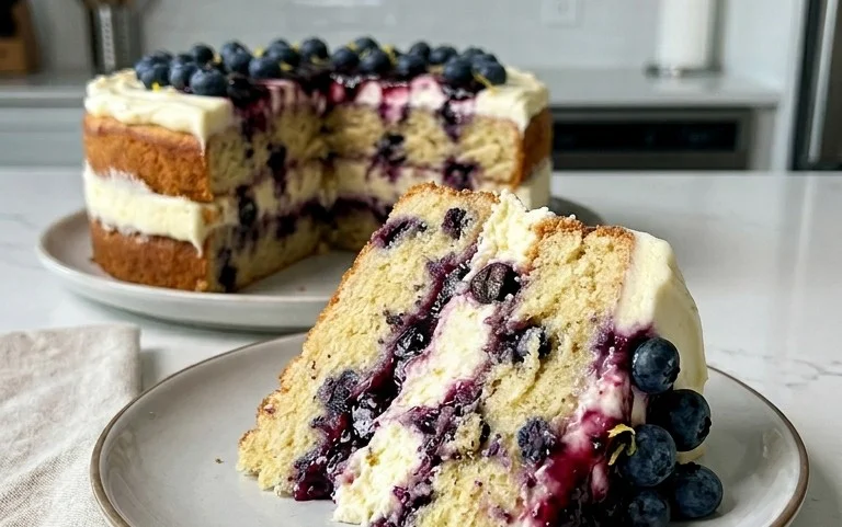 Nova Scotia Blueberry Cream Cake