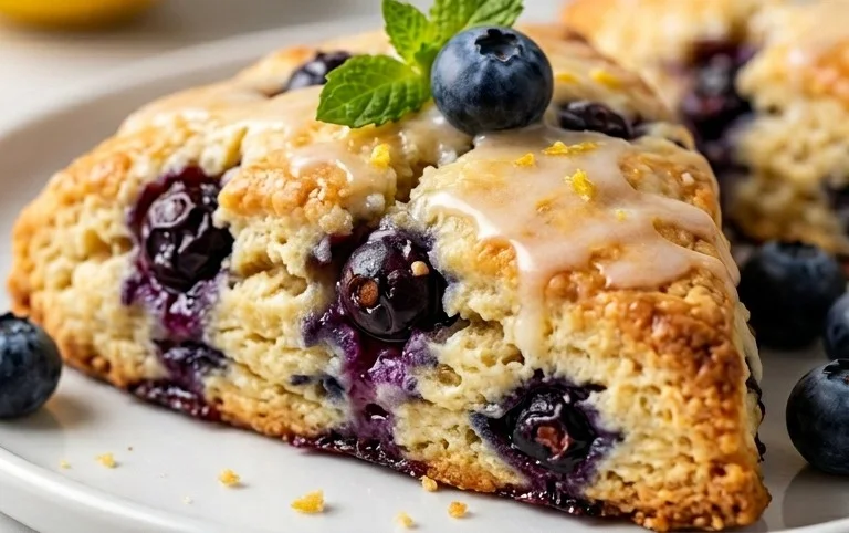 Almond Flour Lemon Blueberry Scones