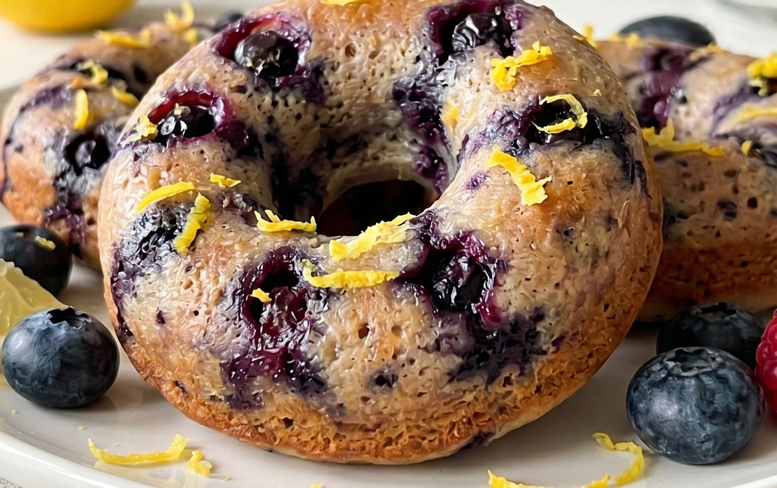 Wild Blueberry Cake Donuts