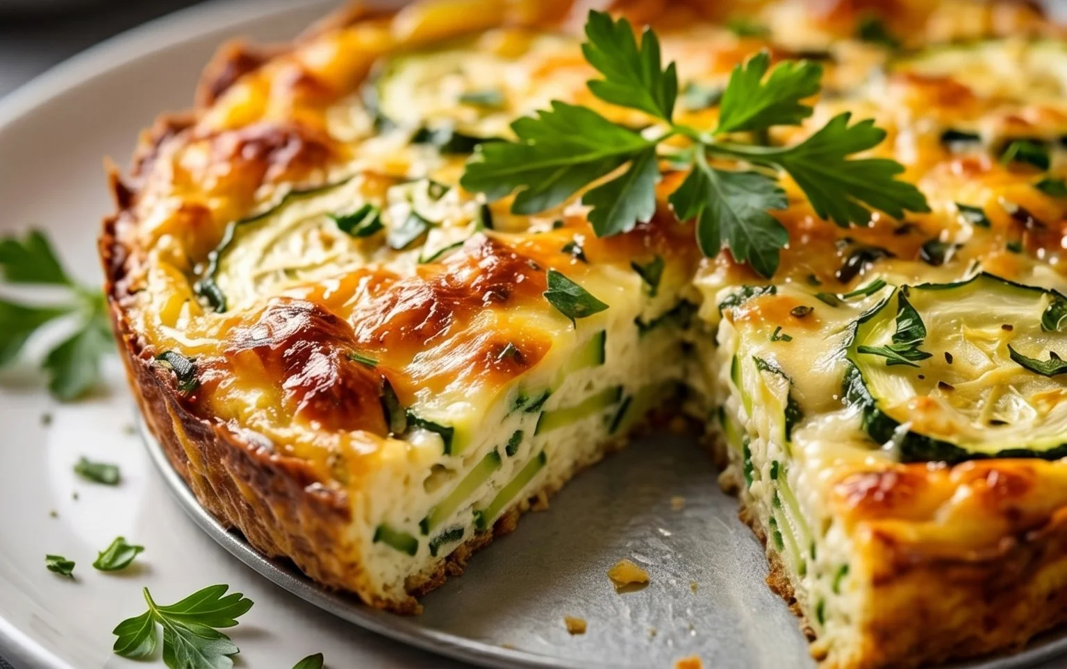 Crustless Zucchini Quiche Recipe