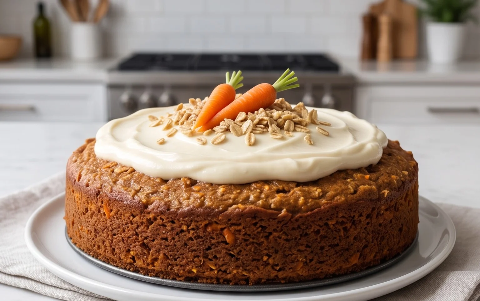 Easy Flourless Oatmeal Carrot Cake Recipe