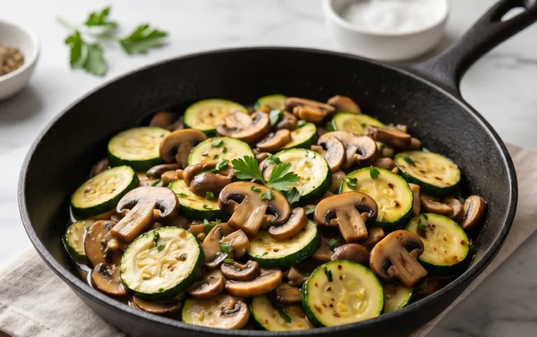 Skillet Zucchini and Mushrooms