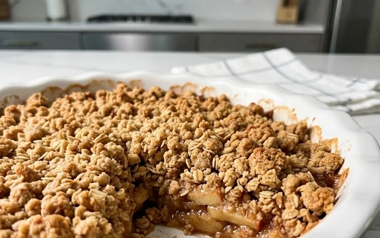 Healthy Breakfast Apple Crum extractble