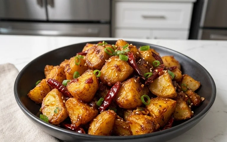 Crispy Honey Chilli Potatoes