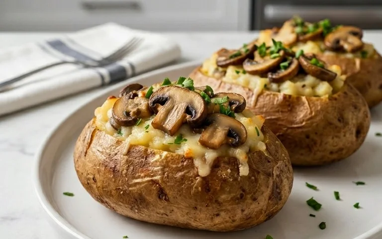 The Ultimate Stuffed Baked Potatoes with Mushrooms