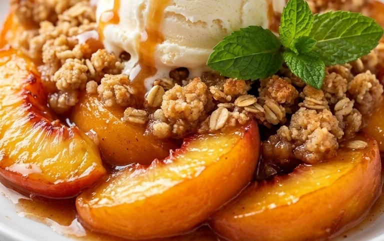 Fresh Peach Crisp Recipe