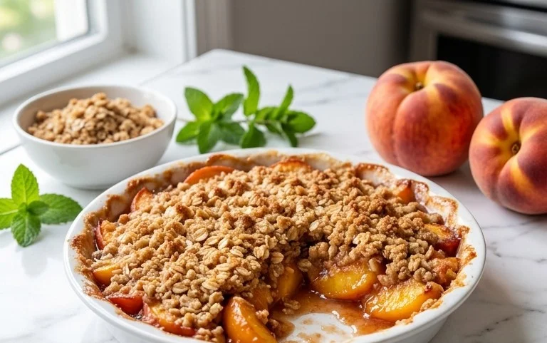 Fresh Peach Crisp Recipe