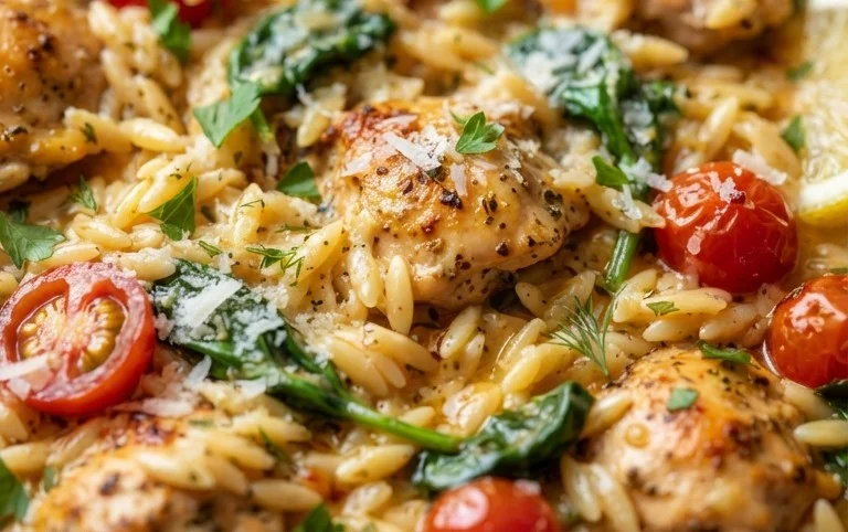Chicken Orzo (30-Minutes, One-Pan)