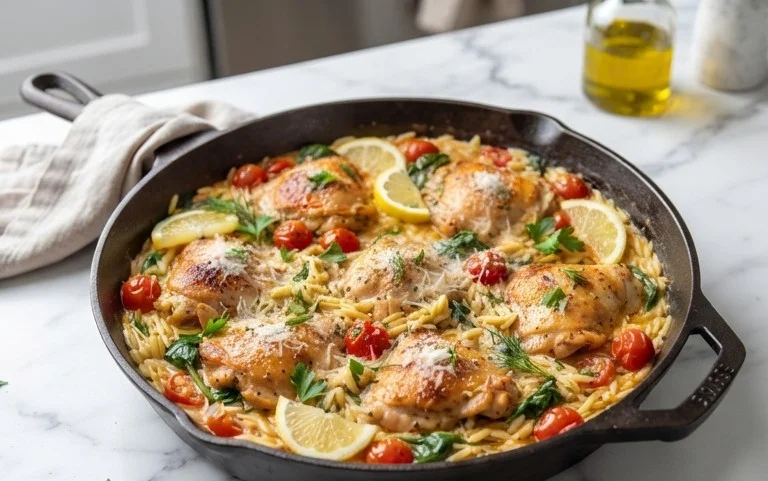 Chicken Orzo (30-Minutes, One-Pan)