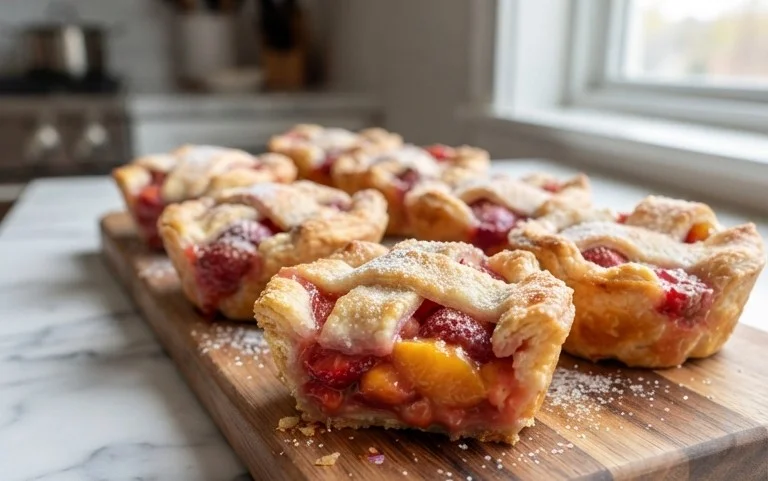 Strawberry Peach Pie Bites