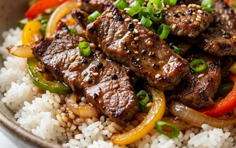 Beef Pepper Rice Bowl is a delicious meal option.