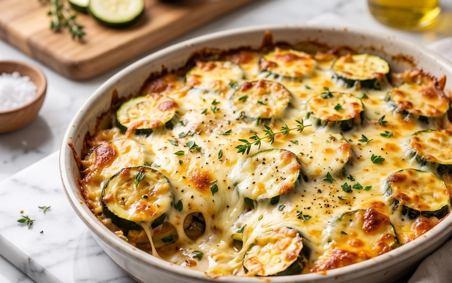 Baked Zucchini and Cheese