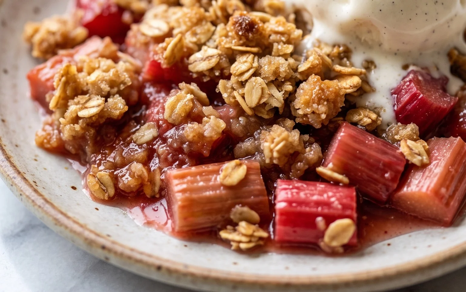 Easy Rhubarb Crisp