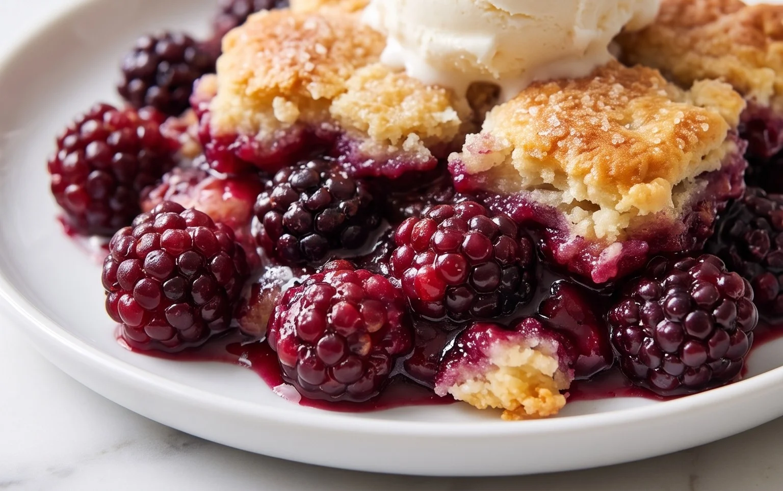 The Pioneer Women's Blackberry Cobbler