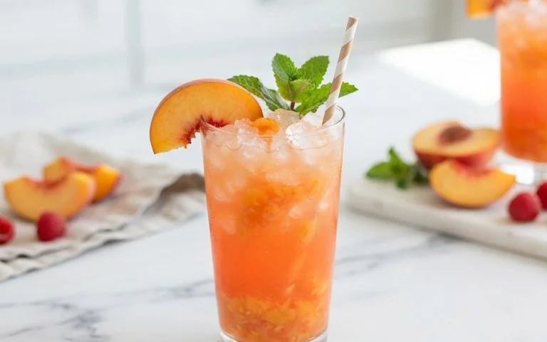 Refreshing Peach Lemonade