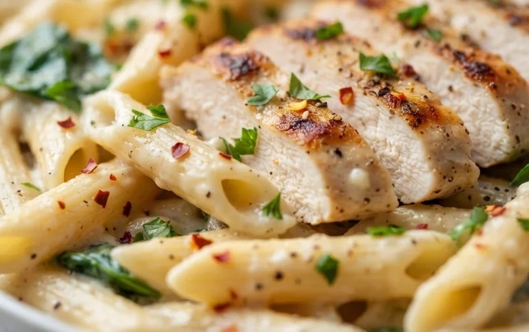 Low Calorie Chicken Alfredo