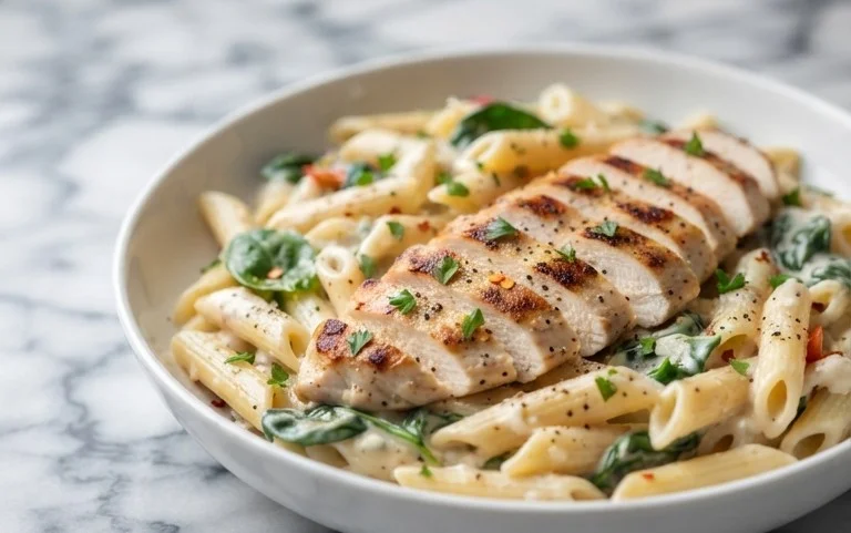 Low Calorie Chicken Alfredo