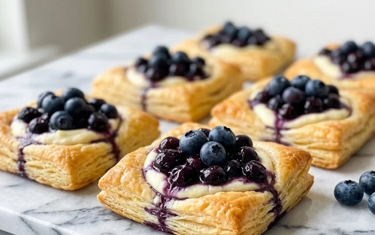 Blueberry Cream Cheese Puff Pastry