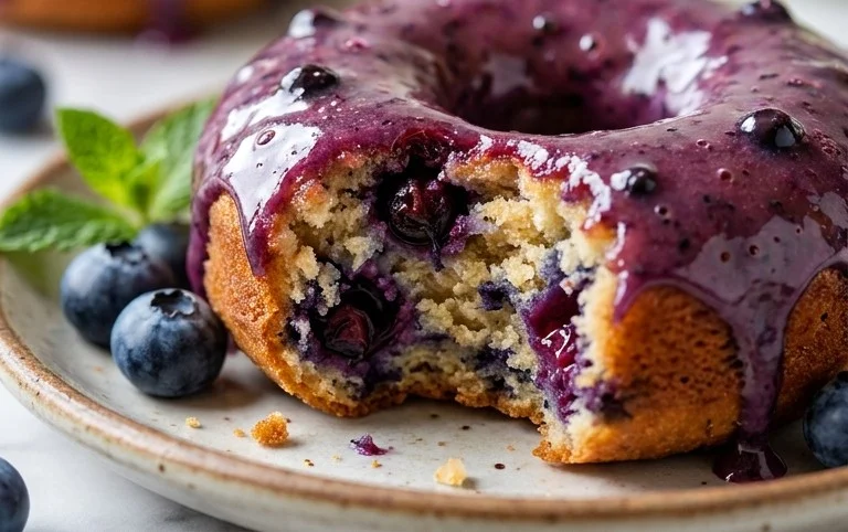 Blueberry Cake Donuts