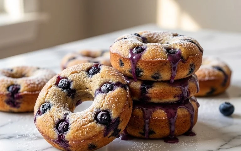 Blueberry Cake Donuts