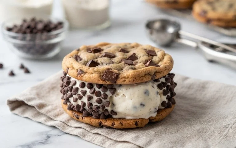 Cookie Ice Cream Sandwiches (Like a Chipwich!)