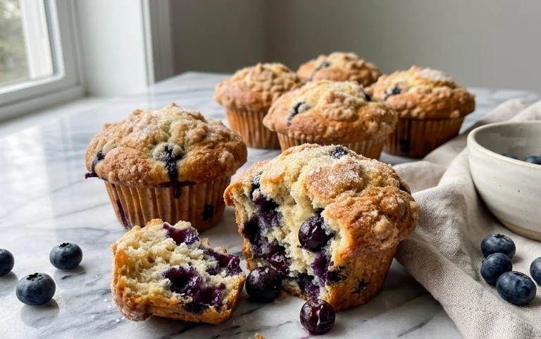Homemade Blueberry Muffins
