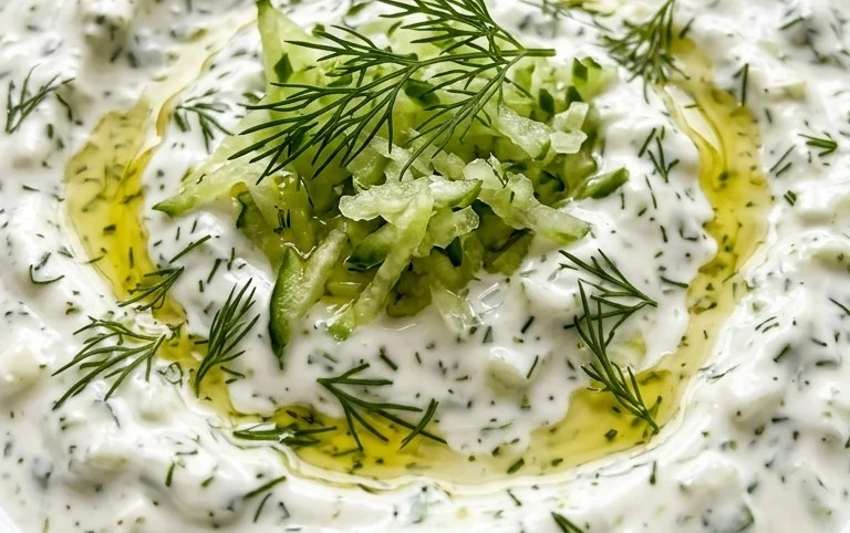 Cucumber Dip with Sour Cream and Dill