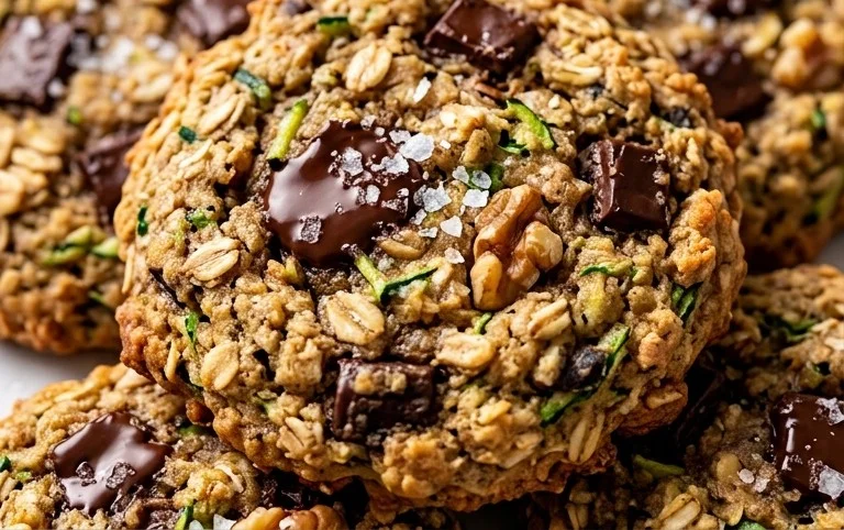 Healthy Zucchini Oatmeal Cookies
