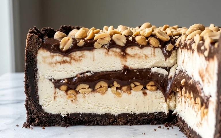 Buster Bar Ice Cream Cake