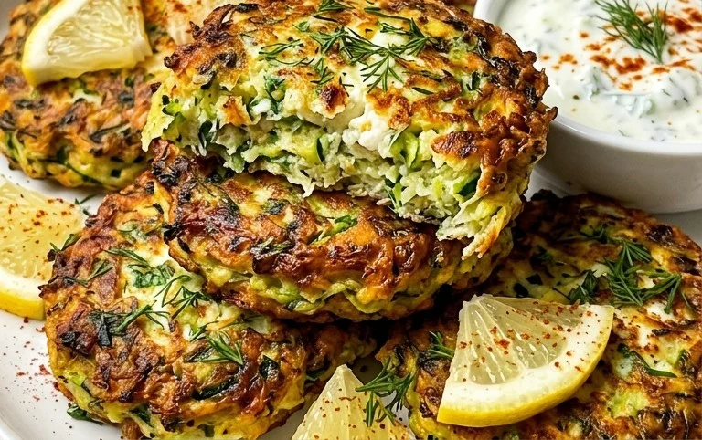 Kolokithokeftedes (Greek Zucchini Fritters)