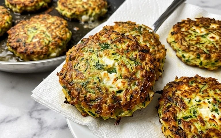 Kolokithokeftedes (Greek Zucchini Fritters)