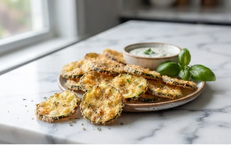 Crispy Baked Zucchini Chips