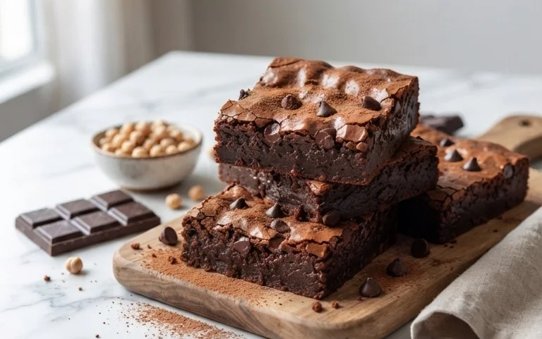 Flourless Chickpea Brownies (Vegan & Gluten Free)